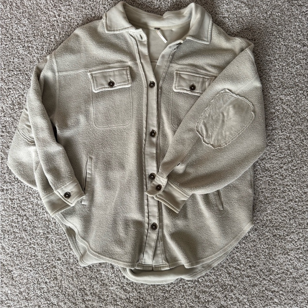 Free People Ruby Button Up Jacket Shirt - image 6